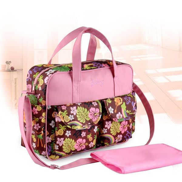 diaper bags waterproof shoulder bag multifunctional mommy fashion outing baby printing messenger handbag storage