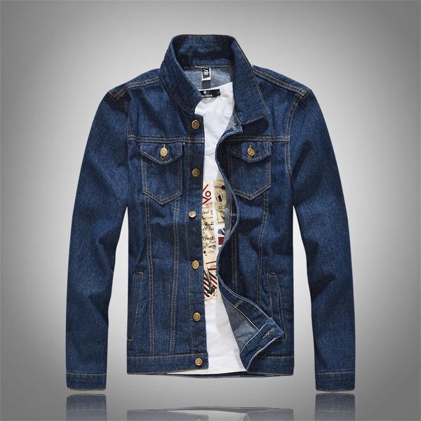 men's jackets european american style men jacket classic blue denim luxury outerwear & coats for black slim, Black;brown
men's jackets european american style men jacket classic blue denim luxury outerwear & coats for black slim, Black;brown