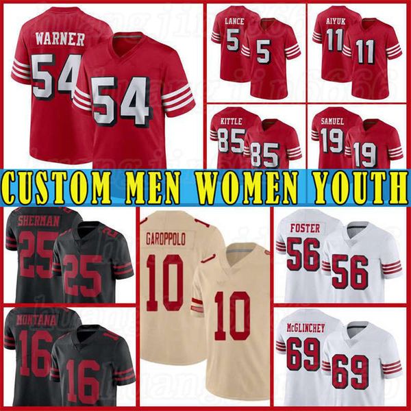 5 trey lance men custom 10 jimmy garoppolo women jersey 85 george kittle san 97 nick bosa francisco jerry rice joe montana 44 kyle juszczyk, Black;red
5 trey lance men custom 10 jimmy garoppolo women jersey 85 george kittle san 97 nick bosa francisco jerry rice joe montana 44 kyle juszczyk, Black;red