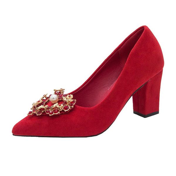dress shoes fashion high heel women pumps thick love decoration rhinestone solid color point toe ladies party wedding pump spring, Black
dress shoes fashion high heel women pumps thick love decoration rhinestone solid color point toe ladies party wedding pump spring, Black