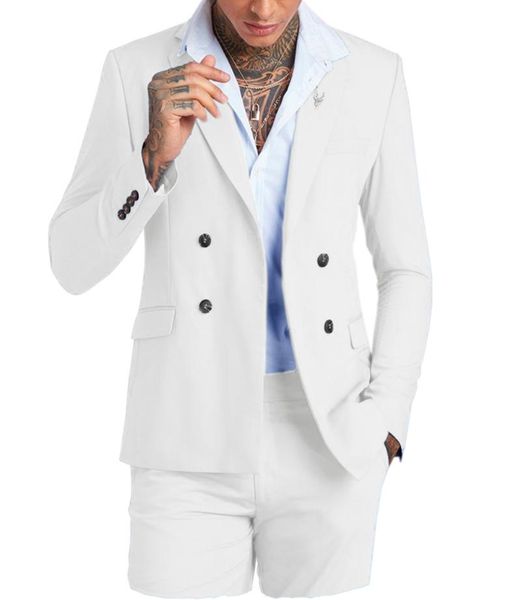 men's suits & blazers solovedr classic white suit two-piece lapel business office campus travel custom color size (blazer + pants), White;black
men's suits & blazers solovedr classic white suit two-piece lapel business office campus travel custom color size (blazer + pants), White;black