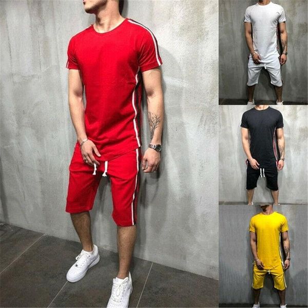men's tracksuits mens t-shirt shorts set 2 piece outfits sportswear short sleeve jogger fit tracksuit, Gray
men's tracksuits mens t-shirt shorts set 2 piece outfits sportswear short sleeve jogger fit tracksuit, Gray