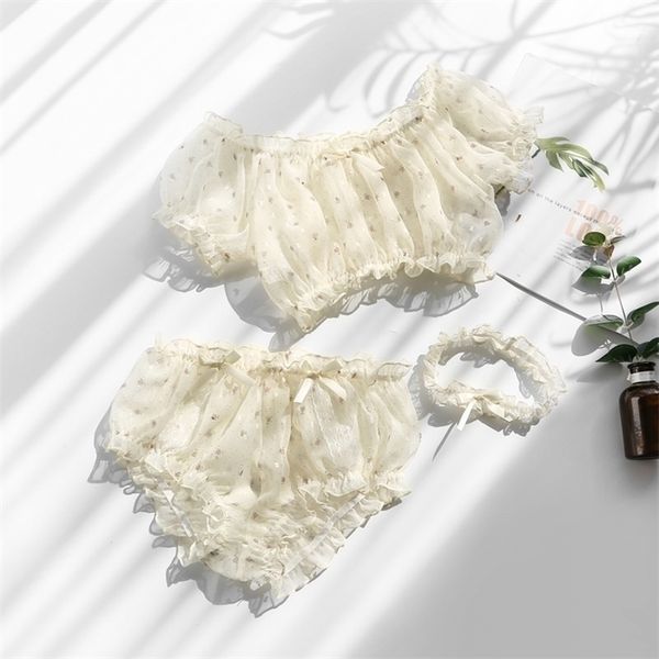 pastoral girly style lingerie underwear tranparent floral cute chiffon beautiful tube bra panty leg ring 3pcs set, Black;white
pastoral girly style lingerie underwear tranparent floral cute chiffon beautiful tube bra panty leg ring 3pcs set, Black;white
