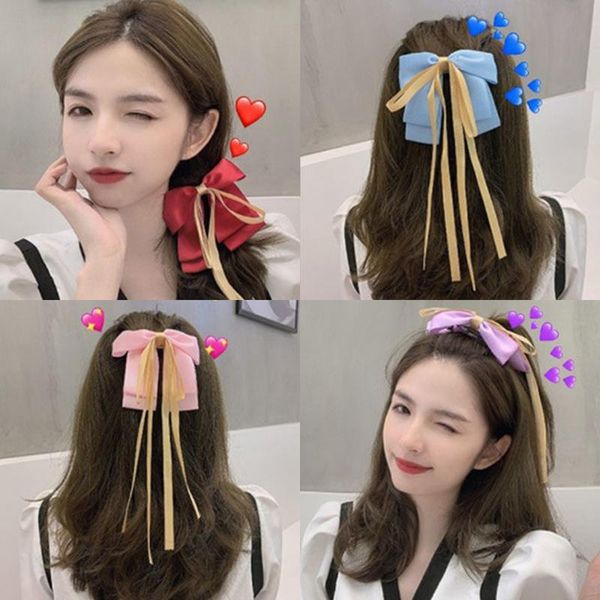 hair accessories 1piece korean satin hairpin double-sided ribbon streamer bow clips solid color barrettes spring clip women
hair accessories 1piece korean satin hairpin double-sided ribbon streamer bow clips solid color barrettes spring clip women