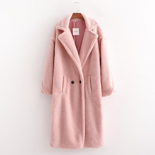 women's fur & faux women long jacket solid teddy coat casual turn down collar winter warm elegant fake fashion outerwear female jackets, Black
women's fur & faux women long jacket solid teddy coat casual turn down collar winter warm elegant fake fashion outerwear female jackets, Black