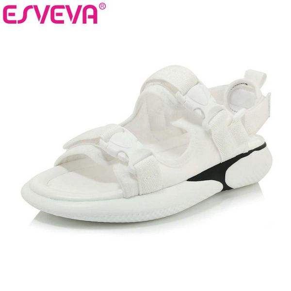 dress shoes esveva 2021 women sandals wedge med heel round toe pu leather hook&loop slingback soft leisure fashion ladies size 34-43, Black
dress shoes esveva 2021 women sandals wedge med heel round toe pu leather hook&loop slingback soft leisure fashion ladies size 34-43, Black