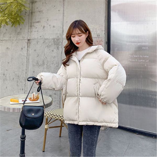 2021 short winter jacket women warm hooded down cotton jacket parkas female casual loose outwear korean cotton-padded winter coat, Black
2021 short winter jacket women warm hooded down cotton jacket parkas female casual loose outwear korean cotton-padded winter coat, Black