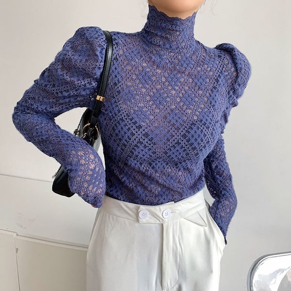 female dress superior 2021 autumn and winter high-neck lace plus velvet thin-fit mesh puff shirt bottom g00p, White
female dress superior 2021 autumn and winter high-neck lace plus velvet thin-fit mesh puff shirt bottom g00p, White