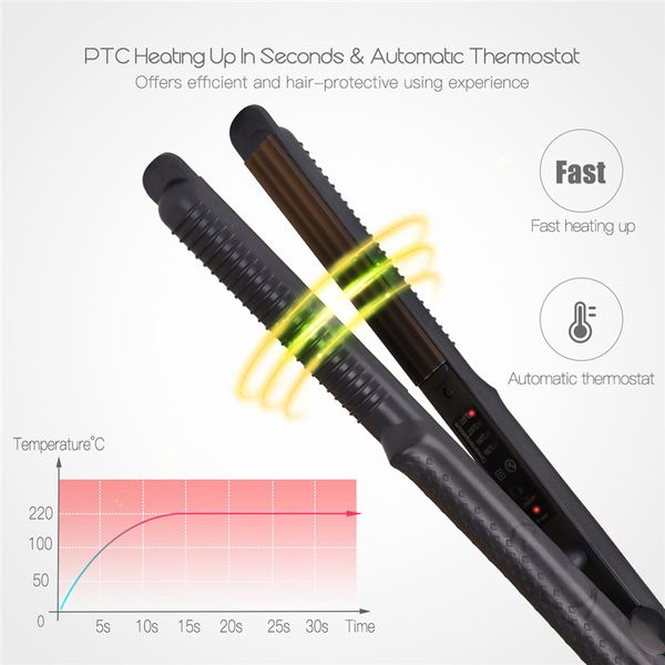 professional 2 in 1 corrugation flat iron anion crimper ceramic straightening adjustable temperature corn waver curling wand
professional 2 in 1 corrugation flat iron anion crimper ceramic straightening adjustable temperature corn waver curling wand