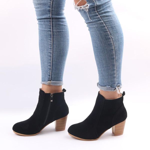 boots nice women botas flock ankle spring autumn winter ladies party western fabric shoes plus size zapatos de mujer, Black
boots nice women botas flock ankle spring autumn winter ladies party western fabric shoes plus size zapatos de mujer, Black