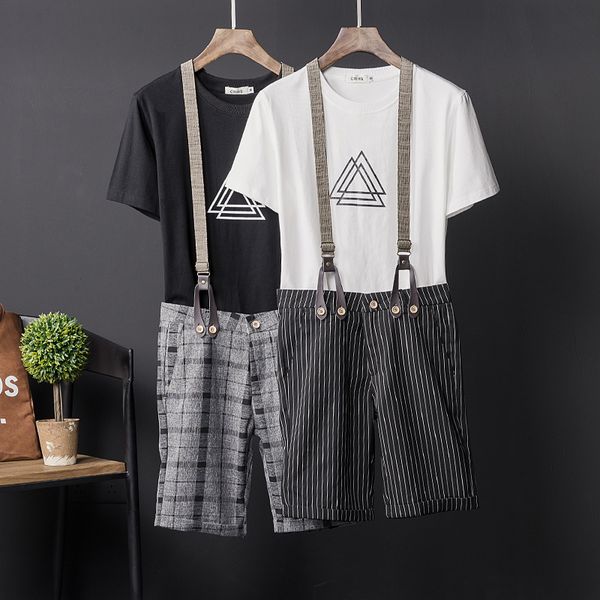 summer thin striped plaid casual shorts mens and womens same wear british gentleman suspenders versatile suspender pants, Blue
summer thin striped plaid casual shorts mens and womens same wear british gentleman suspenders versatile suspender pants, Blue