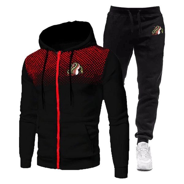 men's tracksuits 2021 hoodie autumn long-sleeved suit casual zipper cardigan brand clothing sweater and trousers, Gray
men's tracksuits 2021 hoodie autumn long-sleeved suit casual zipper cardigan brand clothing sweater and trousers, Gray