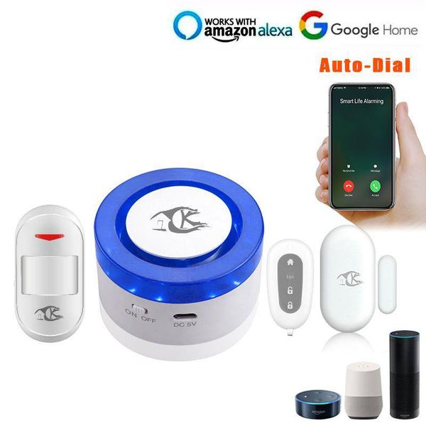 alarm systems tuya smart gateway app remote control wifi sound&light siren home security system host work with sensor pir water detecter
alarm systems tuya smart gateway app remote control wifi sound&light siren home security system host work with sensor pir water detecter