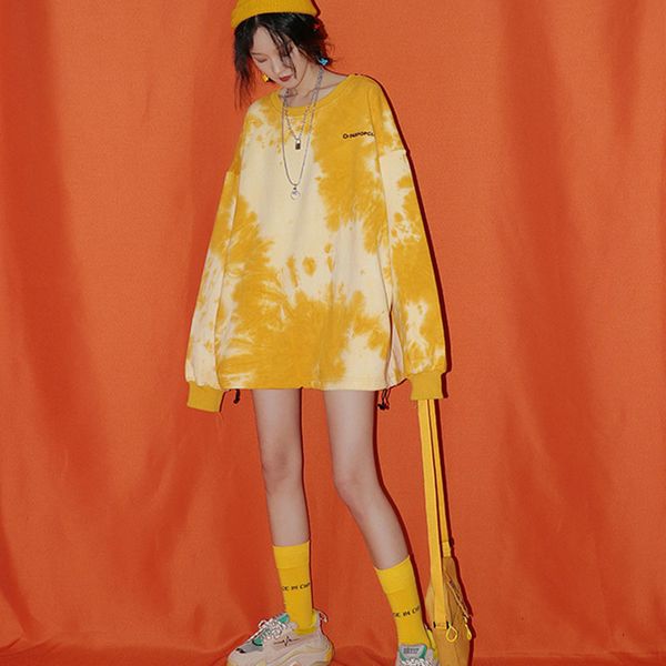 2021 spring autumn tie dye hoodies women sweatshirt harajuku long female oversized pullovers ysfw, Black
2021 spring autumn tie dye hoodies women sweatshirt harajuku long female oversized pullovers ysfw, Black