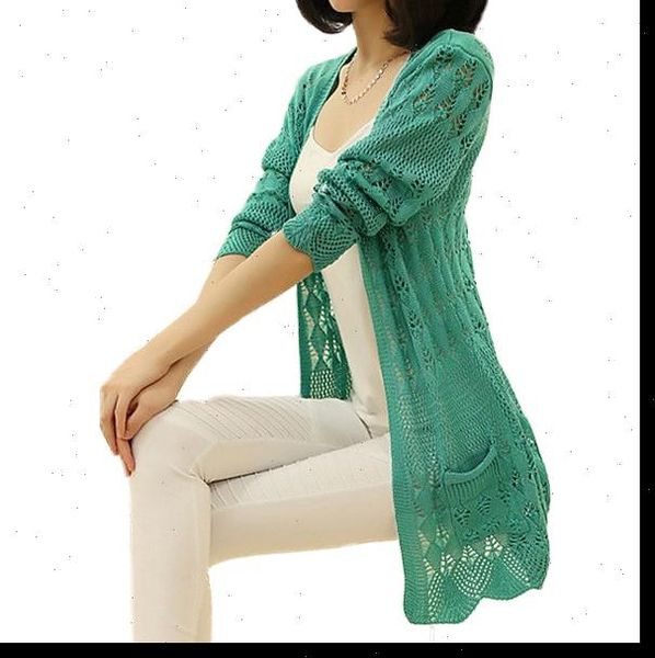 6 colors knitting cardigan long knitting cardigan korean blusas women casual sweater loose with pockets hollow out women coat, White;black
6 colors knitting cardigan long knitting cardigan korean blusas women casual sweater loose with pockets hollow out women coat, White;black