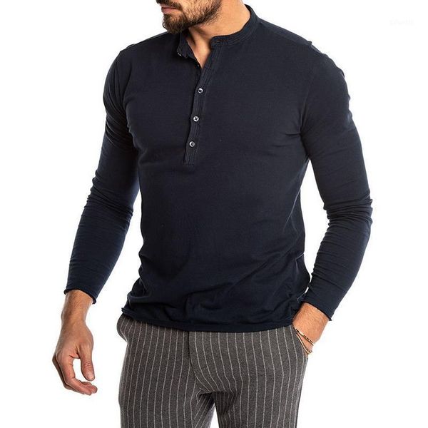 2020 new fashion men's solid color long sleeve o-neck t-shirts mens casual slim fit henley shirts sweatshirt 1, White;black
2020 new fashion men's solid color long sleeve o-neck t-shirts mens casual slim fit henley shirts sweatshirt 1, White;black