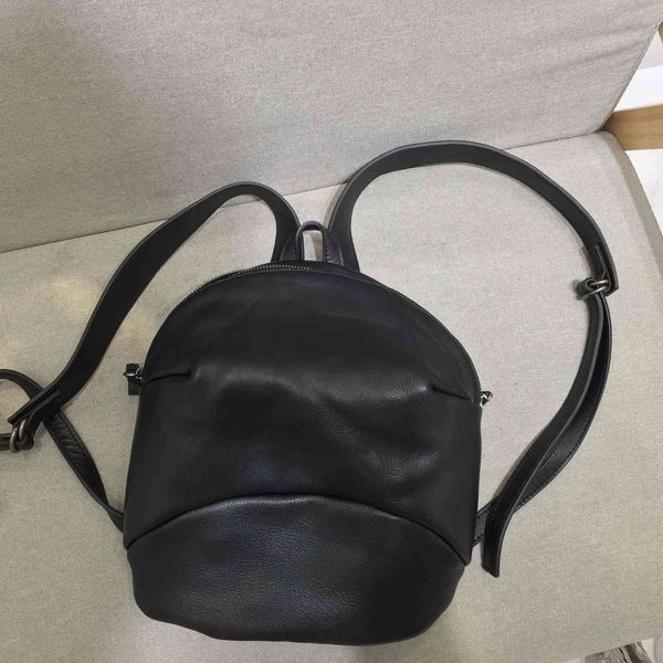 leather head, cowhide, handmade forest leisure women's backpack