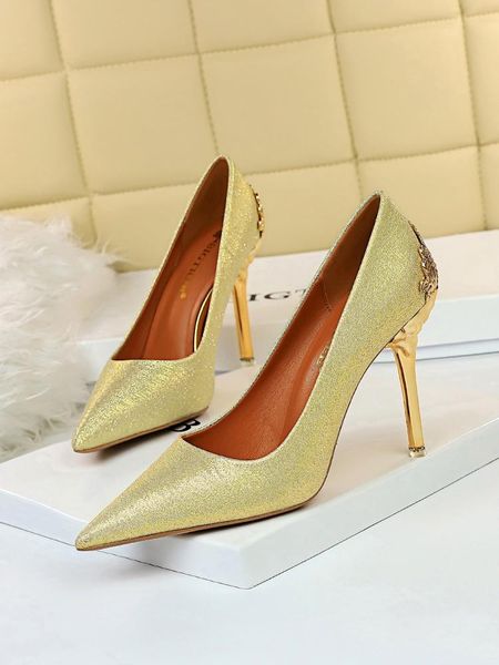 dress shoes women's fashion light ultra thin metal with show pointed mouth, Black