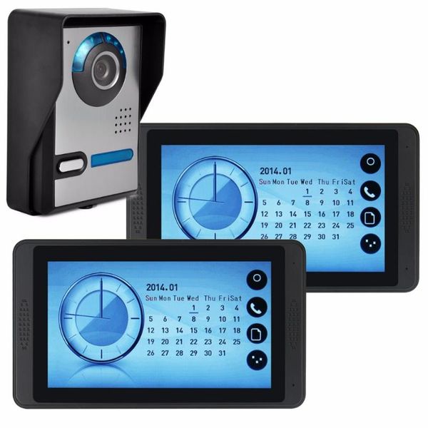 2pcs 7inch large lcd touch screen 1pcs video door phone cameras home security system real time talk video door phone system
2pcs 7inch large lcd touch screen 1pcs video door phone cameras home security system real time talk video door phone system