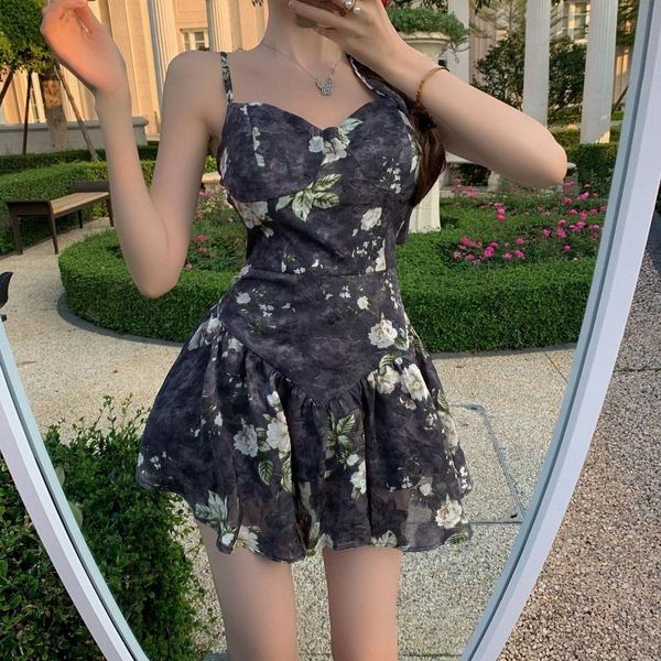casual dresses flowers print dress a-line summer chic women's black beach mini vintage spaghetti strap 2021 sundress, Black;gray
casual dresses flowers print dress a-line summer chic women's black beach mini vintage spaghetti strap 2021 sundress, Black;gray