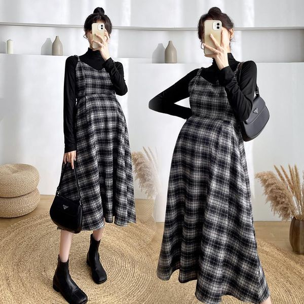 maternity dresses 8623# autumn winter korean fashion dress set elegant a line plaid clothes for pregnant women chic ins pregnancy suit, White
maternity dresses 8623# autumn winter korean fashion dress set elegant a line plaid clothes for pregnant women chic ins pregnancy suit, White