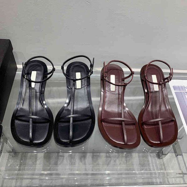 leather high edition thin js belt cross strap buckle jil simple round head thick heel low heel open toe roman sandals yw, Black
leather high edition thin js belt cross strap buckle jil simple round head thick heel low heel open toe roman sandals yw, Black