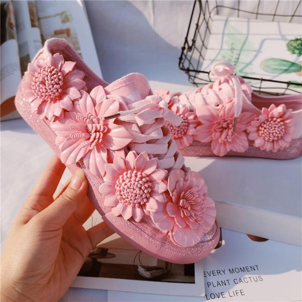 slippers 21 spring and summer sweet style three-dimensional flower lace-up korean platform low-canvas shoes, Black
slippers 21 spring and summer sweet style three-dimensional flower lace-up korean platform low-canvas shoes, Black