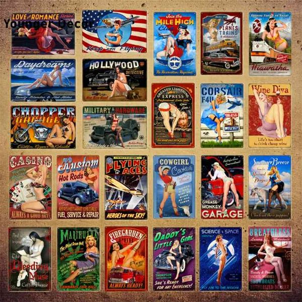 rods pin up girls metal signs air plane motor garage plaque dogs with lady tin poster vintage home decor yi-207
rods pin up girls metal signs air plane motor garage plaque dogs with lady tin poster vintage home decor yi-207