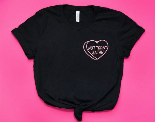 not today satan pink pocket mens and womens print women cotton casual funny for lady yong girl tee, White;black
not today satan pink pocket mens and womens print women cotton casual funny for lady yong girl tee, White;black