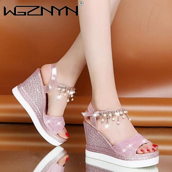 sandals 2021 summer shoes for woman wedge rhinestone women bling peep toe high heels ladies footwear sandal platform, Black
sandals 2021 summer shoes for woman wedge rhinestone women bling peep toe high heels ladies footwear sandal platform, Black