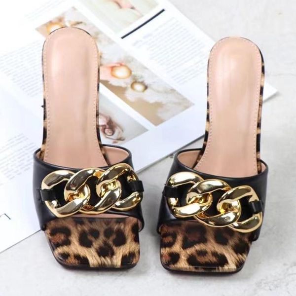 sandals cheetah print square toe chain sandal slip-on fashion summer women heel shoes wholesale, Black
sandals cheetah print square toe chain sandal slip-on fashion summer women heel shoes wholesale, Black