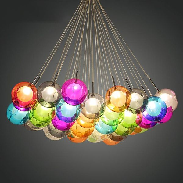 pendant lamps glass ball lights creative design modern led colorful for dining room living bar g4 96-265v
pendant lamps glass ball lights creative design modern led colorful for dining room living bar g4 96-265v