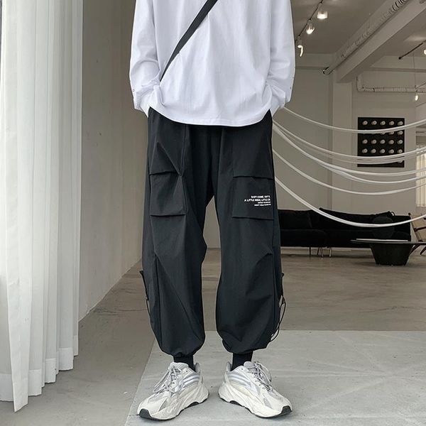 men's pants cargo men thin hong kong-style loose printed autumn youth all-match casual straight trousers high street plus size pant, Black
men's pants cargo men thin hong kong-style loose printed autumn youth all-match casual straight trousers high street plus size pant, Black