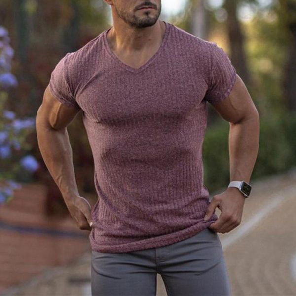 men' tank men sporty t-shirt knitted stripe slim v neck solid color short sleeve sports, White;black
men' tank men sporty t-shirt knitted stripe slim v neck solid color short sleeve sports, White;black
