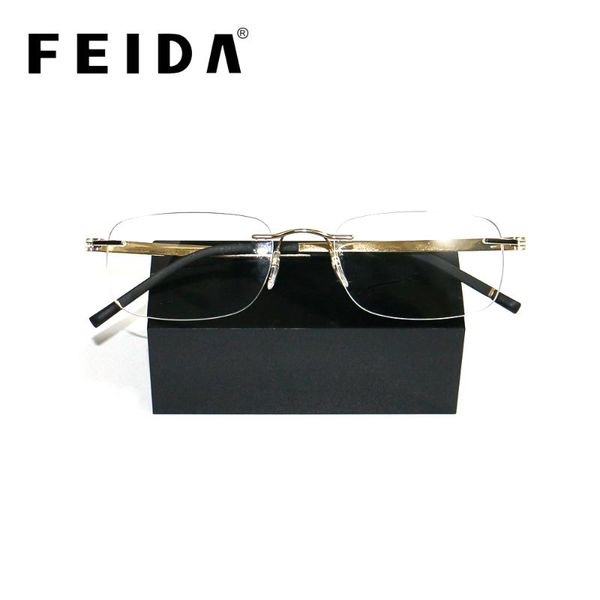 fashion sunglasses frames feida computer rimless pure titanium glasses frame men woman memory eyeglass square shape prescription eyewear, Black
fashion sunglasses frames feida computer rimless pure titanium glasses frame men woman memory eyeglass square shape prescription eyewear, Black
