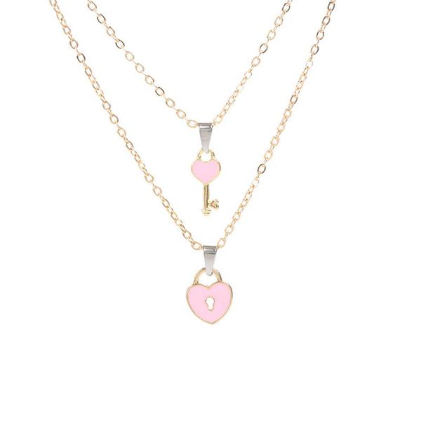 pendant necklaces 2 pcs/set couple necklace for women and men romantic key lock heart golden link chain fashion jewelry paired, Silver
pendant necklaces 2 pcs/set couple necklace for women and men romantic key lock heart golden link chain fashion jewelry paired, Silver