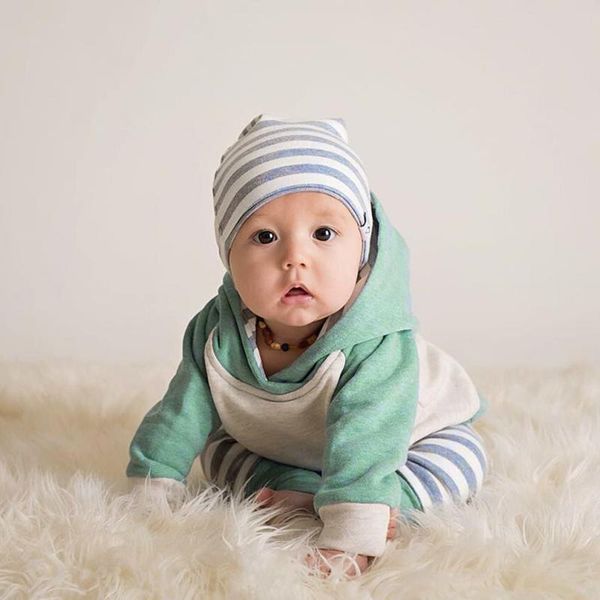clothing sets 3pcs cotton blend baby boy girl stripe leisure sports hoodie +pants+headband outfits toddler clothes, White
clothing sets 3pcs cotton blend baby boy girl stripe leisure sports hoodie +pants+headband outfits toddler clothes, White