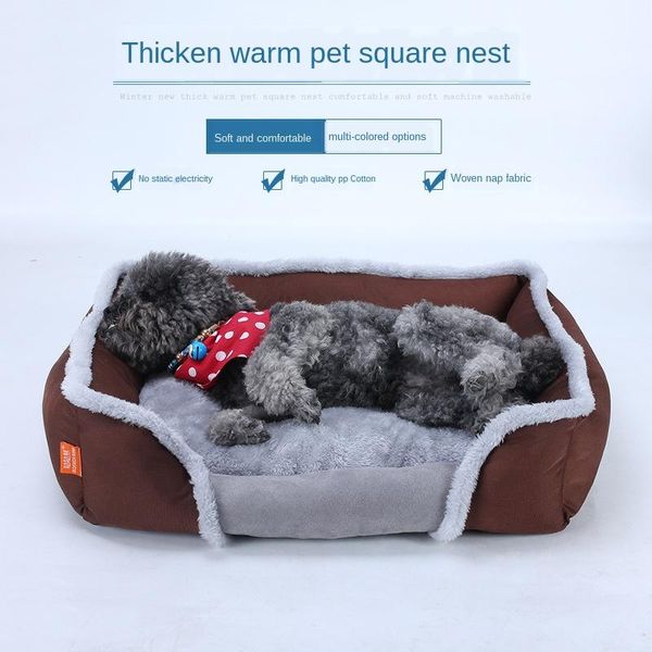 kennels & pens dog's nest dada bear winter thickened warm cotton velvet square pet cat's mat
kennels & pens dog's nest dada bear winter thickened warm cotton velvet square pet cat's mat