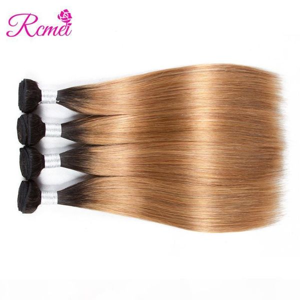 rcmei ombre 4 bundles deals straight hair 1b 27 brazilian virgin hair remy human brazilian hair bundles weaving 4pcs lot, Black 
rcmei ombre 4 bundles deals straight hair 1b 27 brazilian virgin hair remy human brazilian hair bundles weaving 4pcs lot, Black