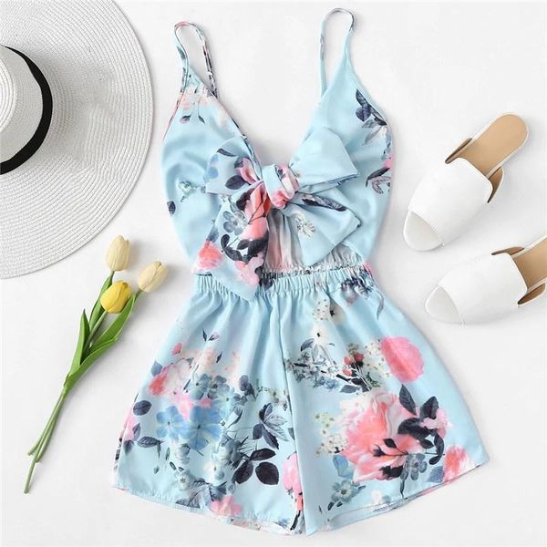 women's jumpsuits & rompers 2021 women tie front floral print romper summer sleeveless wide leg high waist playsuit casual jumpsuit sho, Black;white
women's jumpsuits & rompers 2021 women tie front floral print romper summer sleeveless wide leg high waist playsuit casual jumpsuit sho, Black;white