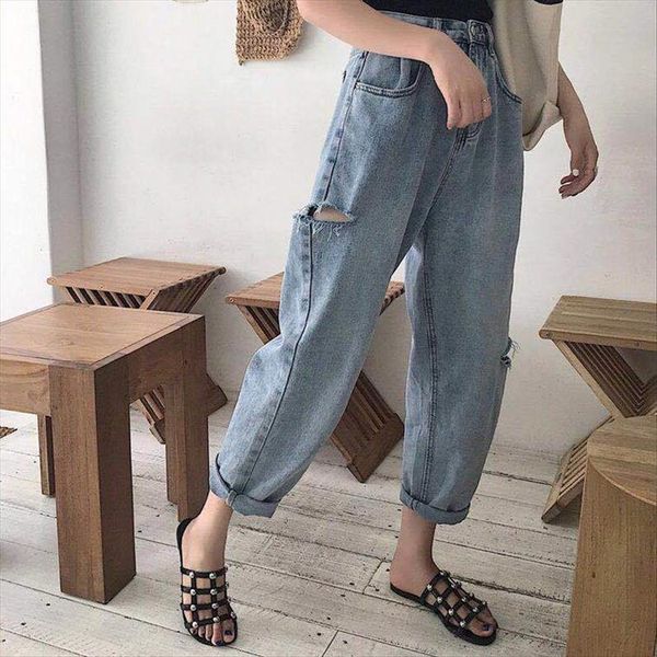 high waist harem pants women jean loose casual korean mom vintage female denim trousers plus size pantalon length, Blue
high waist harem pants women jean loose casual korean mom vintage female denim trousers plus size pantalon length, Blue