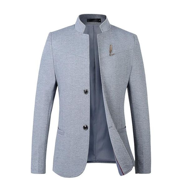 men's suits & blazers pure color youth men autumn and winter suit jacket black gray navy blue slim elegant dress coat, White;black
men's suits & blazers pure color youth men autumn and winter suit jacket black gray navy blue slim elegant dress coat, White;black