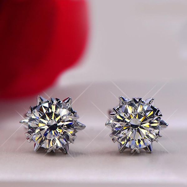 stud classic silver plated snowflake earrings for women shine white cz stone inlay fashion jewelry christmas party gift earring, Golden;silver
stud classic silver plated snowflake earrings for women shine white cz stone inlay fashion jewelry christmas party gift earring, Golden;silver