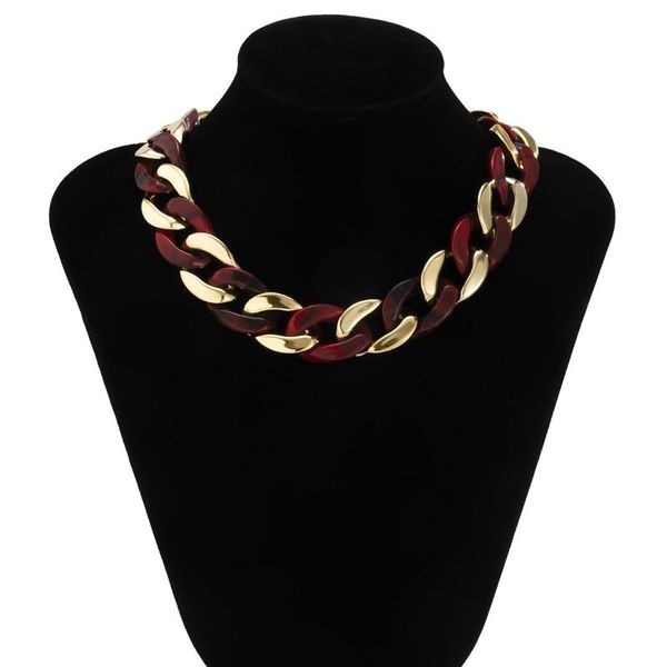 chokers retro personality acrylic resin punk thick necklaces hip hop chains clavicle short choker, Golden;silver
chokers retro personality acrylic resin punk thick necklaces hip hop chains clavicle short choker, Golden;silver