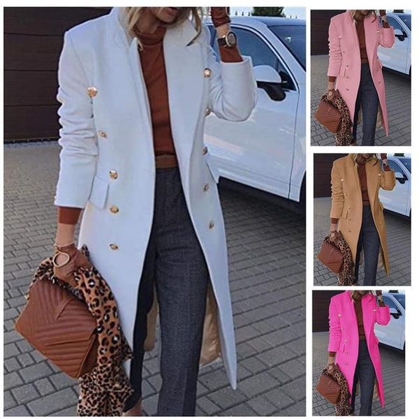 women's wool & blends 2021 autumn winter vintage slim coats classic chic jackets women temperament lapel outerwear for ladies, Black
women's wool & blends 2021 autumn winter vintage slim coats classic chic jackets women temperament lapel outerwear for ladies, Black