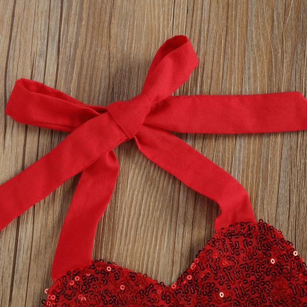 2 pcs newborn valentines day outfits baby girl sleeveless love print v-neck pompom dress sequin halter romper + headband, Red;yellow
2 pcs newborn valentines day outfits baby girl sleeveless love print v-neck pompom dress sequin halter romper + headband, Red;yellow