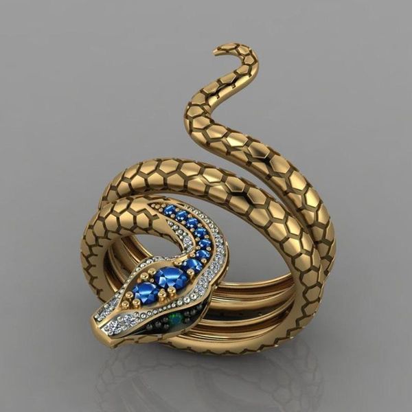 cluster rings fashion vivid gold color zircon snake opening adjustable ring for men women punk party birthday jewelry accessories gifts, Golden;silver
cluster rings fashion vivid gold color zircon snake opening adjustable ring for men women punk party birthday jewelry accessories gifts, Golden;silver