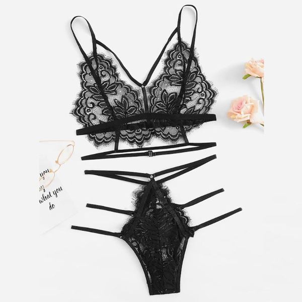 bras sets black harness lace floral intimates women lingerie set cut out wireless transparent underwear bra b4, Red;black
bras sets black harness lace floral intimates women lingerie set cut out wireless transparent underwear bra b4, Red;black