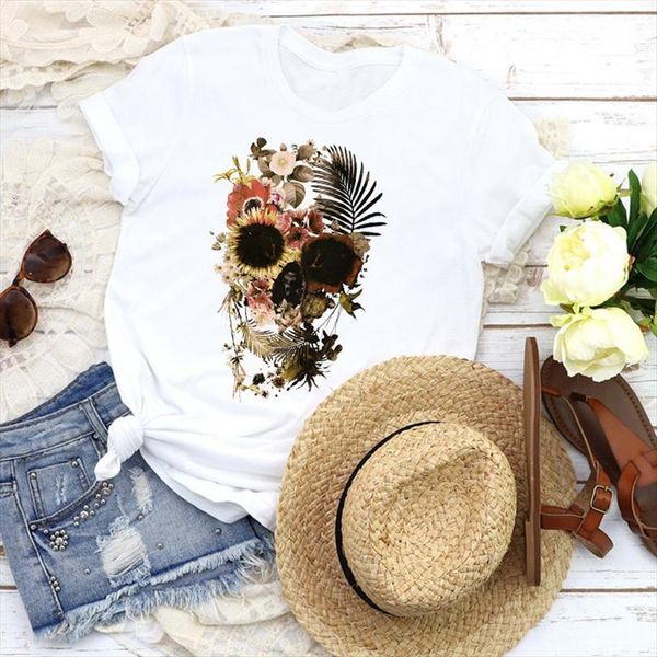 men graphic plant skull mens t shirt short sleeve printed floral fashion tees clothing female print, White;black
men graphic plant skull mens t shirt short sleeve printed floral fashion tees clothing female print, White;black