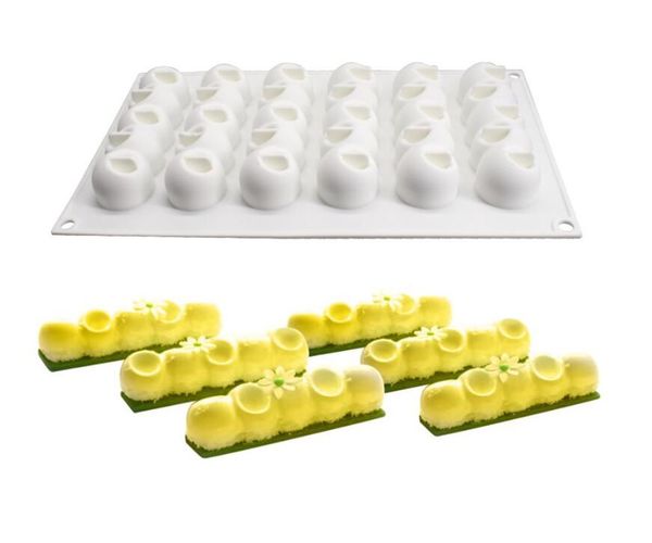bar dining 6-concave ball long strip-shaped silicone mouse cake mold 3d baking tools dessert decoration bakeware for wedding
bar dining 6-concave ball long strip-shaped silicone mouse cake mold 3d baking tools dessert decoration bakeware for wedding
